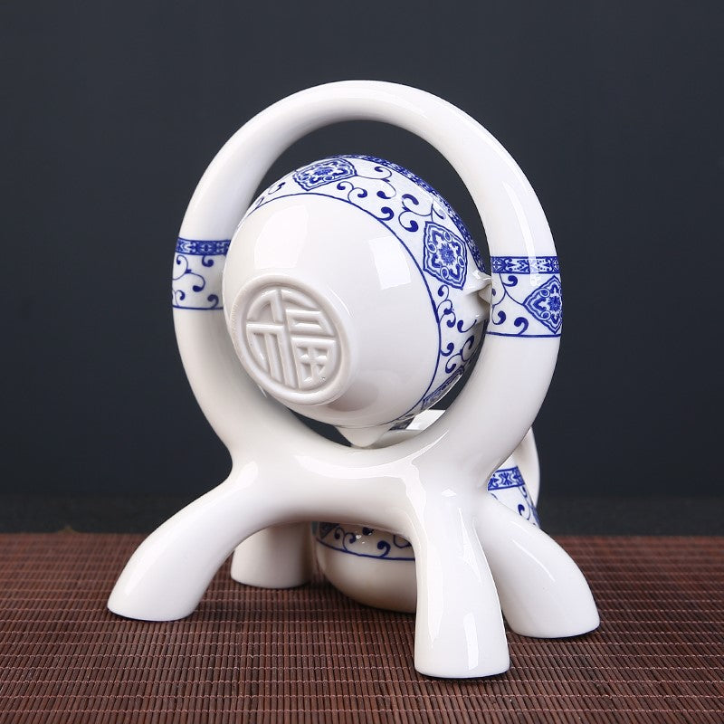 White Pottery Antique Tea Set