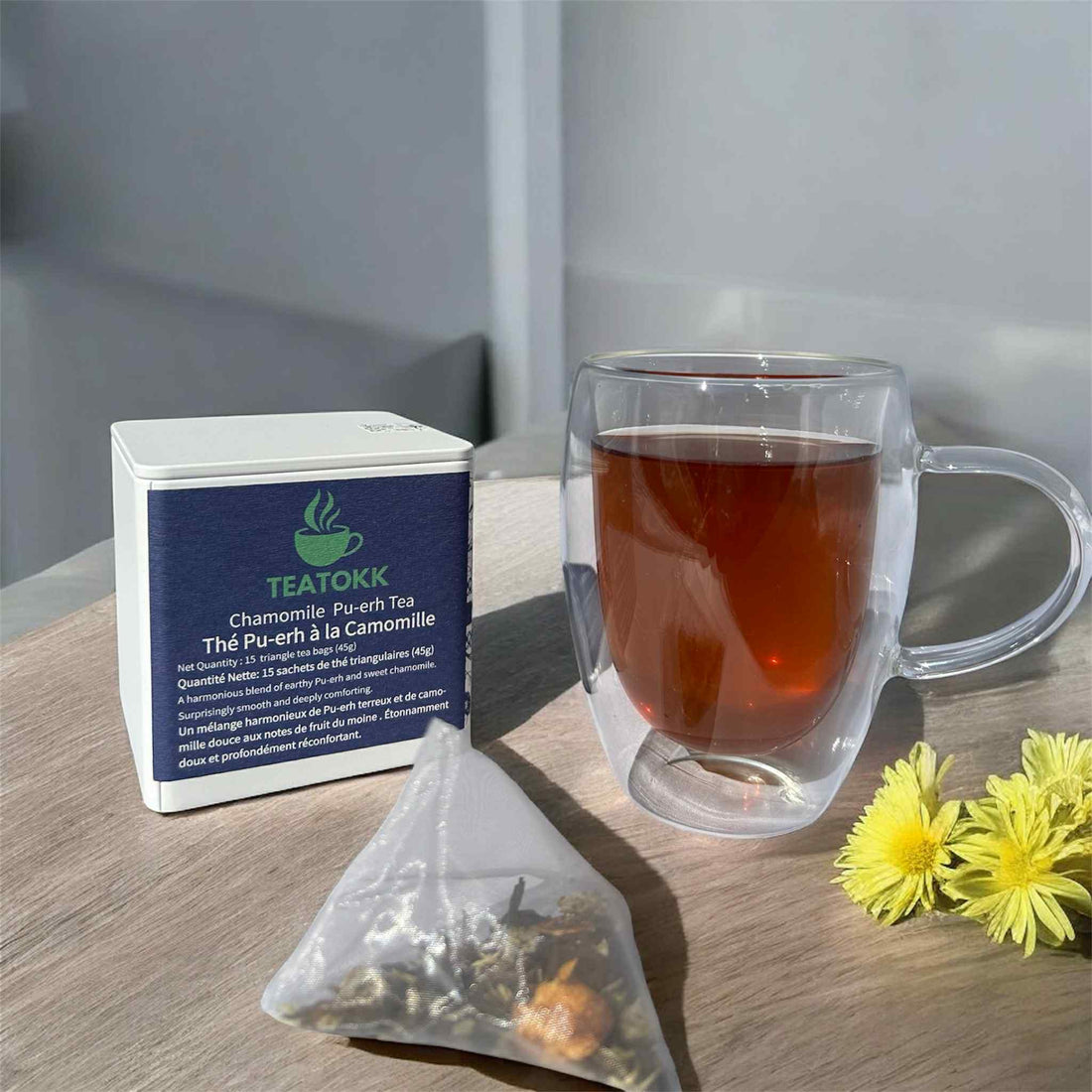 A Floral Tea Ritual — Balance Your Day, Natural Smooth energy (45 Sachets)
