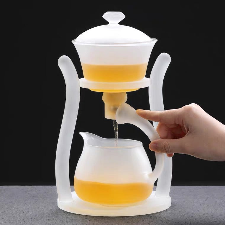 TEATOKK Crystal Glass Magnet Teapot