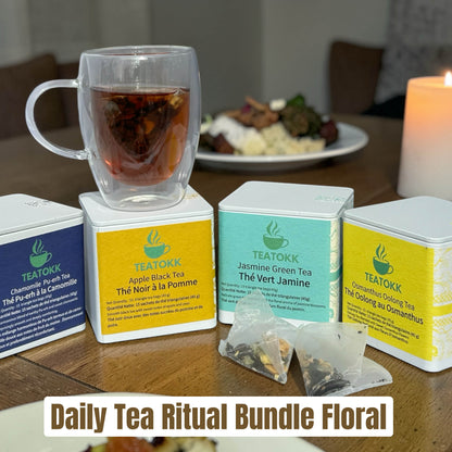 Daily Tea Ritual Bundle Floral (60 tea bags )