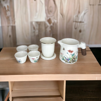 Enamel floral Porcelain Tea Mug