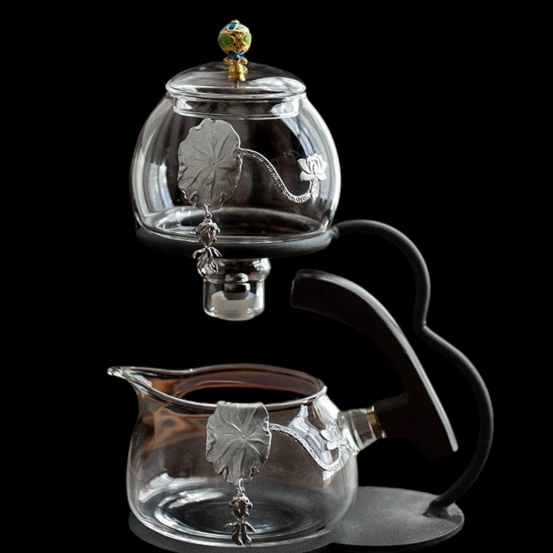 TEATOKK Lotus Glass Magnet Teapot