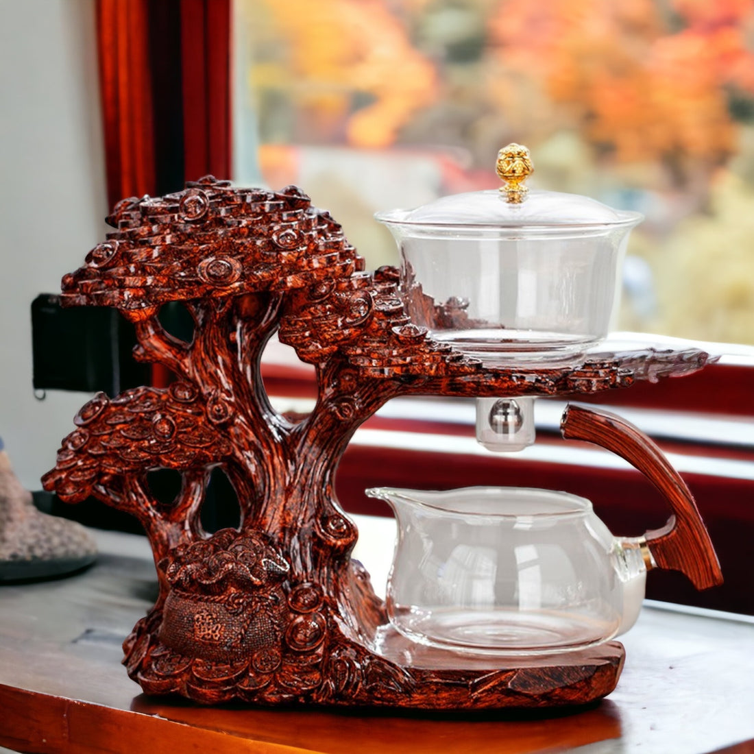 TEATOKK Grove Sculp Glass Teapot